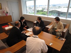 守山市長　宮本和宏氏と面談