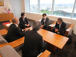 中日本高速道路株式会社名古屋支社岐阜工事事務所長　藤原由康氏が着任のあいさつ