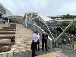 流山おおたかの森駅周辺を視察（千葉県流山市）