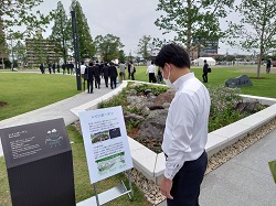 岐阜県庁舎前公園開園式に出席（ぎふ結のもり）