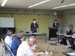 市長と長森北自治会連合会との懇話会（長森北公民館）