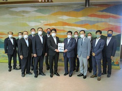 岐阜県木曽三川改修工事促進期成同盟会ほか5団体の会長等として、岐阜県知事 古田肇氏に要望及び意見交換