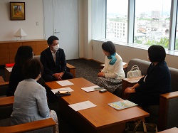 フリーアナウンサー　前田幸子氏ほかと面談