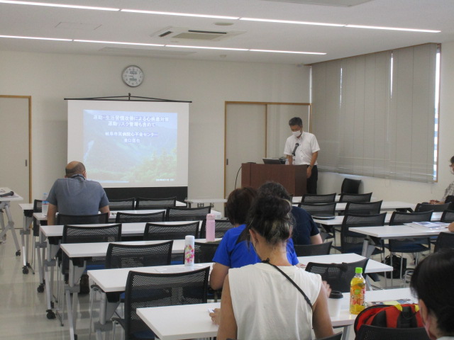 岐阜市保健所健康増進課の髙橋課長による挨拶