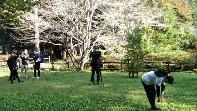 カメラによる撮影の様子