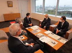 岐阜県ソフトテニス連盟会長 小川信也氏ほかと面談