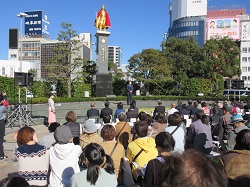 岐阜市産業・農業祭～ぎふ信長まつり～オープニングセレモニーにて、あいさつ