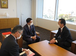 福島県双葉郡広野町長 遠藤智氏と面談