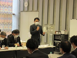 一般社団法人岐阜青年会議所2022年度行政懇話会に出席し、あいさつ