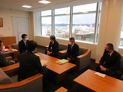 岐阜市指定管工事協同組合理事長 岡田明彦氏と面談