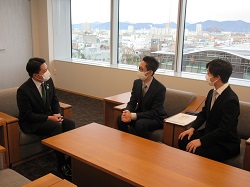 ぎふ葵劇場代表 葵好太郎氏と面談