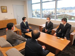 岐阜信用金庫理事長 好岡政宏氏と面談