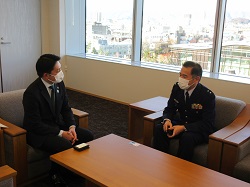 防衛省航空自衛隊岐阜基地司令 山本光伸氏が着任のあいさつ