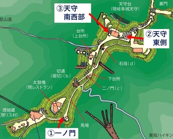 令和4年度発掘調査位置図