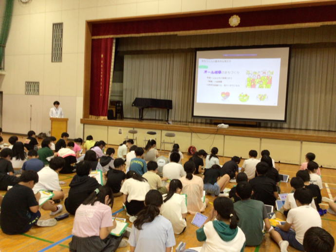 島小学校出前講座の様子