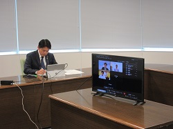デジタル大臣 河野太郎氏ほかとオンラインミーティングの様子