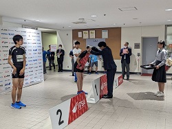 2023ジャパンパラ陸上競技大会メダル授与式に出席の様子