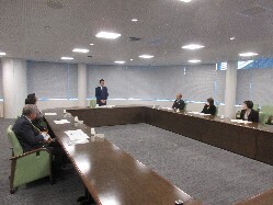 岐阜市スポーツ推進委員連絡協議会との懇話会の様子