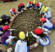 長良西小学校の堆肥活用写真2