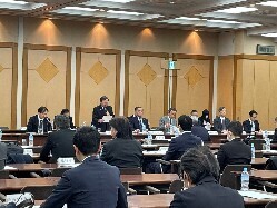 全国市長会財政委員会・都市税制調査委員会合同会議に出席の様子