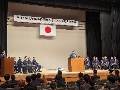 令和5年度岐阜県自衛隊入隊・入校予定者激励会に出席の様子