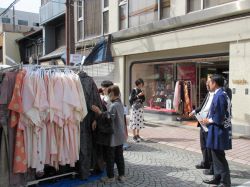 第36回美殿町春祭を視察（美殿町商店街）の様子