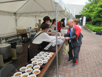 食のおもてなしブースの様子