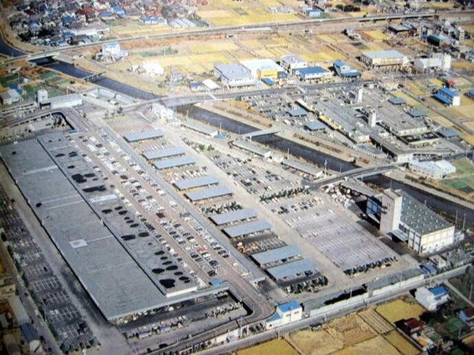 岐阜市中央卸売市場開場当時の航空写真