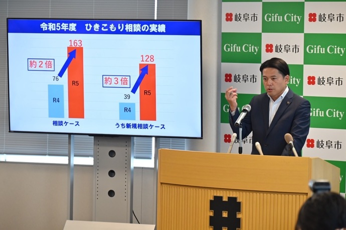 写真：令和6年5月24日　市長定例記者会見の様子