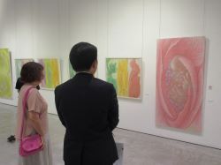 ギャラリーいまじん15周年記念展「アーティストが推すアーティスト展」を鑑賞（みんなの森 ぎふメディアコスモス）の様子