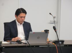 石川県能登地方の大雨に係る第1回県・市町村連携会議に出席の様子
