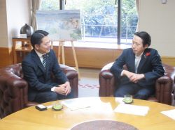 山形市長 佐藤孝弘氏と面談（山形県山形市）の様子