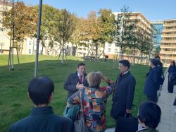都市開発地区 ヴォルフガンガッセを視察（ウィーン市）の様子