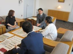 ART LIFE GIFU実行委員長 加藤誉使子氏ほかと面談の様子