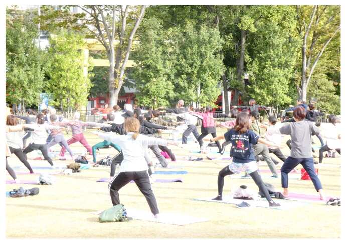 モーニングパークヨガ金公園1