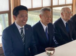 「清流の国ぎふ」文化祭2024茶道の祭典に出席（鵜飼観覧船乗船場）の様子