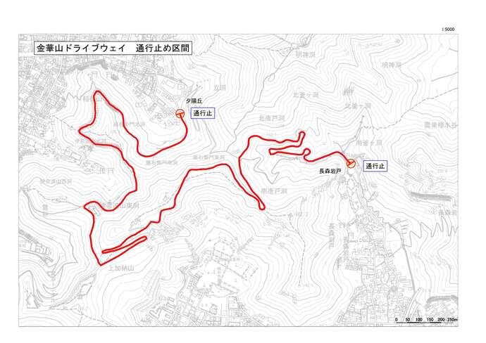 きんかざんどらいぶうぇいつうこうどめ