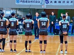 2024-25 V.LEAGUE WOMEN岐阜大会JAぎふリオレーナ 対 アルテミス北海道戦の始球式に出席。その後、試合観戦（岐阜メモリアルセンター）の様子