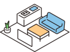 市営住宅の部屋のイメージ