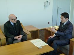 一般社団法人グローバル・メディアネットワークによる取材の様子