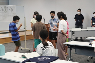 画像:役割分担決めの様子