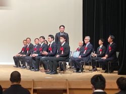 令和6年度岐阜県自衛隊入隊・入校予定者激励会に出席（じゅうろくプラザ）の様子