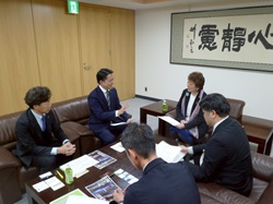 仙台市長 郡和子氏と面談（宮城県仙台市）の様子