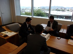第107回全国高等学校野球選手権岐阜大会名誉会長 木村俊介氏ほかと面談