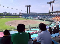 第107回全国高等学校野球選手権岐阜大会 岐阜市立岐阜商業高等学校 対 岐阜県立武義高等学校を観戦