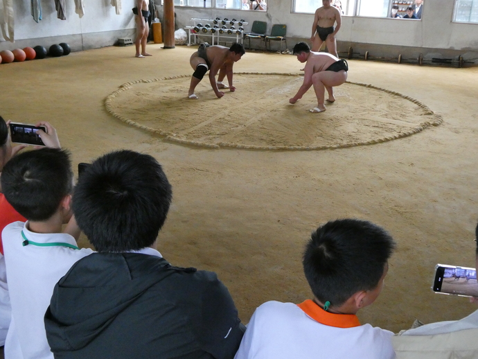 写真：見学体験
