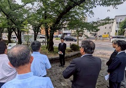岐阜東ロータリークラブ「平和宣言」の会に出席し、あいさつ