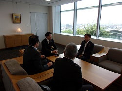 中部地方整備局岐阜国道事務所長　宮本久仁彦氏が着任のあいさつ