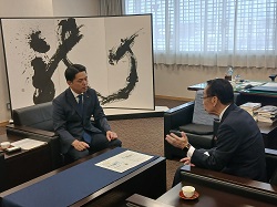 羽島市長　松井聡氏と面談（羽島市）