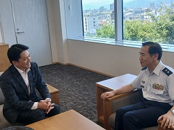 防衛省航空自衛隊第2補給処長兼岐阜基地司令 山本光伸氏が転任のあいさつ